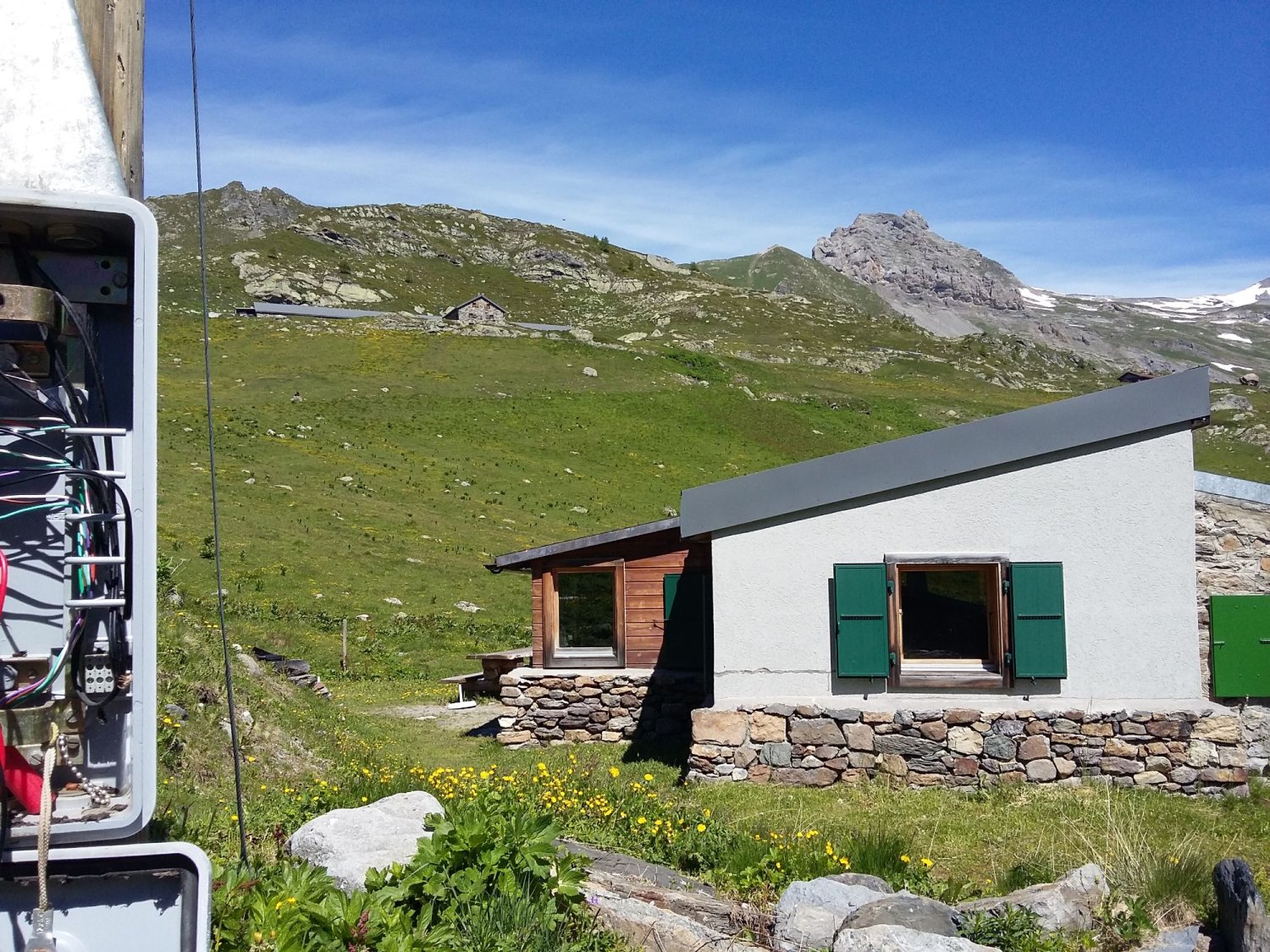 Mesure d'une ligne VDSL dans une armoire télécom sur un site isolé en Valais